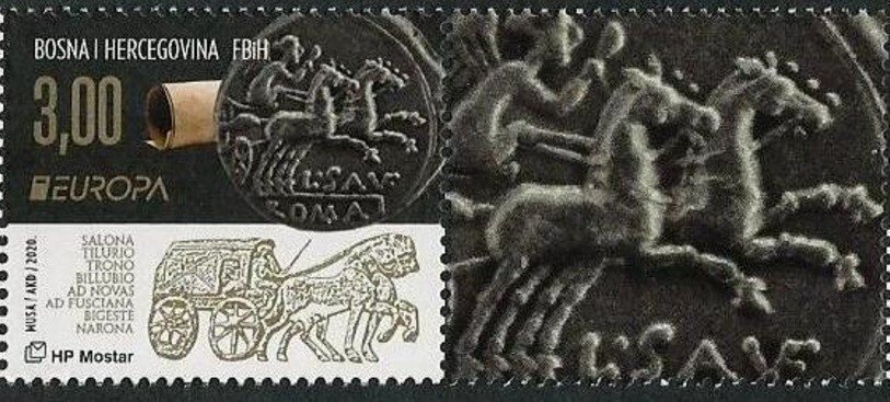 Roman Postal Route and Roman Coin