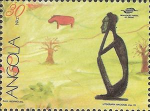 Stamp, African Year of Tourism, Angola,  