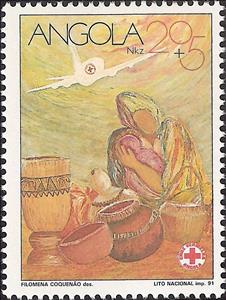 Stamp, Angola Red Cross, Angola,  , Red Cross and Red Crescent