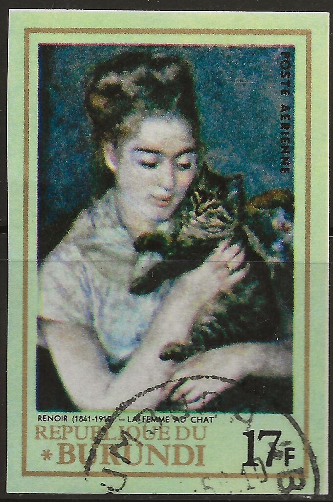 Woman with cat, Renoir
