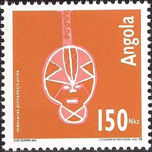 Stamp, Art Quioca Group 1, Angola,  
