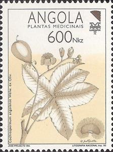 Stamp, Medicinal Plants - 92 Lubrapex, Angola,  