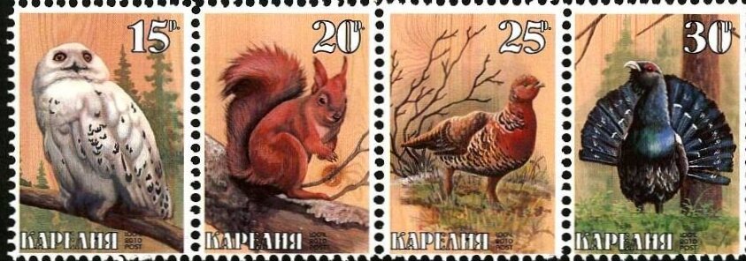 Se-tenant, Animals, Cinderellas,  , Animals (Fauna)