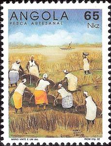 Stamp, Artisanal Fisheries, Angola,  , Fishery
