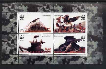 Mini Sheet, Birds WWF, Cinderellas,  , Animals (Fauna), Birds, WWF