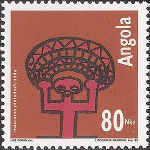 Stamp, Art Quioca Group 2, Angola,  