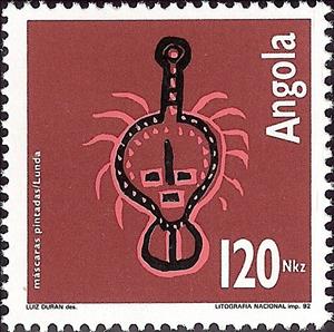 Stamp, Art Quioca Group 2, Angola,  