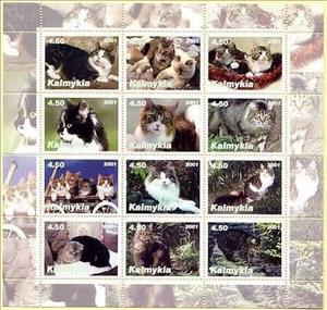 Mini Sheet, Cats, Cinderellas,  , Animals (Fauna), Cats, Mammals