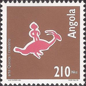 Stamp, Art Quioca Group 3, Angola,  