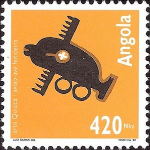 Stamp, Art Quioca Group 3, Angola,  , Aviation, Aircrafts