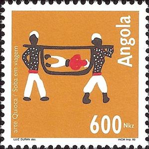 Stamp, Art Quioca Group 3, Angola,  