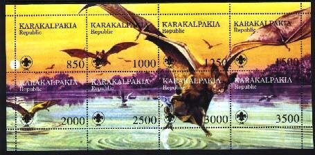 Mini Sheet, Dinosaurs, Cinderellas,  , Animals (Fauna), Dinosaurs, Prehistorical Animals, Reptiles