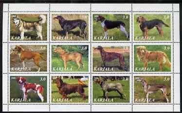 Mini Sheet, Dogs, Cinderellas,  , Animals (Fauna), Dogs, Mammals