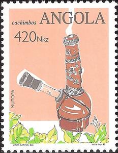 Stamp, Pipes, Angola,  