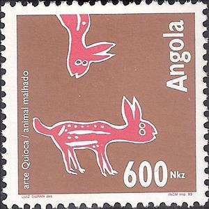 Stamp, Art Quioca Group 4, Angola,  