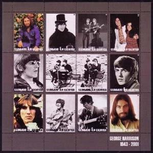 Mini Sheet, George Harrison 1943-2001, Cinderellas,  , Famous People