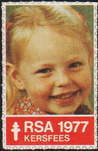 Girl. Tuberculosis Charity Seal RSA 1977 Kerfees