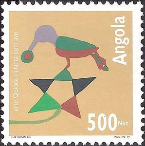 Stamp, Art Quioca 5th Group, Angola,  