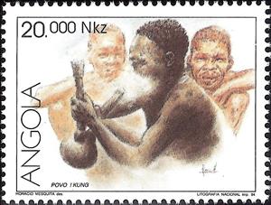 Stamp, Kung People of Angola, Angola,  