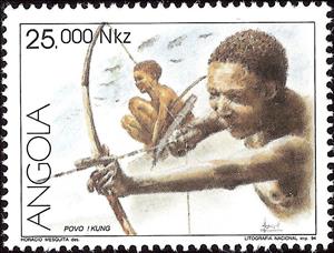 Stamp, Kung People of Angola, Angola,  