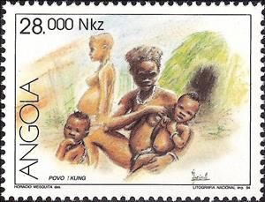Stamp, Kung People of Angola, Angola,  