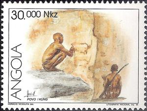 Stamp, Kung People of Angola, Angola,  