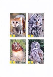 Mini Sheet, Owls, Cinderellas,  , Animals (Fauna), Birds, Owls