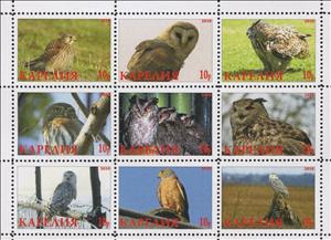 Mini Sheet, Owls, Cinderellas,  , Animals (Fauna), Birds, Owls