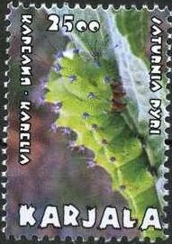 Stamp, Saturnia pyri, Cinderellas,  , Animals (Fauna), Insects