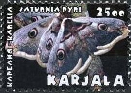 Stamp, Saturnia pyri, Cinderellas,  , Animals (Fauna), Insects