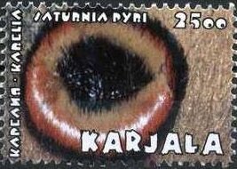 Stamp, Saturnia pyri, Cinderellas,  , Animals (Fauna), Insects