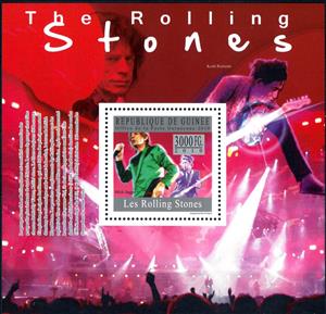 Souvenir Sheet, The Rolling Stones, Cinderellas,  , Famous People, Music