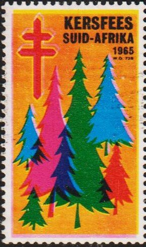 Tuberculosis Charity Seal Christmas/Kersfees 1965