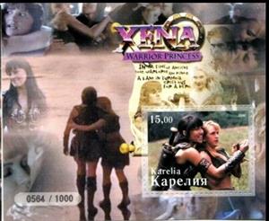 Souvenir Sheet, Xena - Warriors Princes, Cinderellas,  