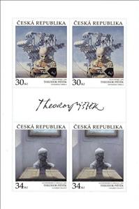 Mini Sheet, Self Portrait At the Window by Theodor Pištěk, Czech Republic,  , Art