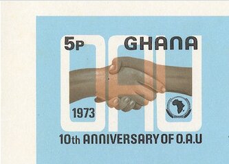 Stamp, Clasping Hands, Ghana,  , Hands, Organizations, Seals (Emblems)