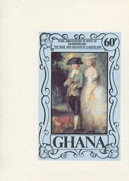 Stamp, Duke,Duchess of Cumberland, Ghana,  , Painters, Paintings