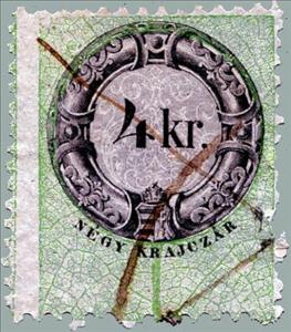 Stamp, Numeral and Coat of Arms, Hungary,  , Coats of Arms, Crowns and Coronets, Numbers