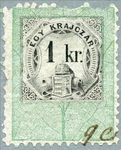 Stamp, Numeral and Coat of Arms, Hungary,  , Coats of Arms, Crowns and Coronets, Numbers