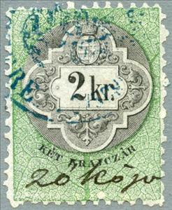 Stamp, Numeral and Coat of Arms, Hungary,  , Coats of Arms, Crowns and Coronets, Numbers
