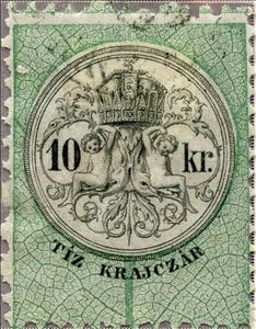Stamp, Numeral and Coat of Arms, Hungary,  , Coats of Arms, Crowns and Coronets, Numbers