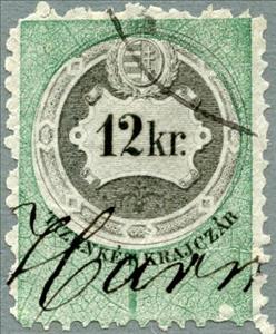 Stamp, Numeral and Coat of Arms, Hungary,  , Coats of Arms, Crowns and Coronets, Numbers