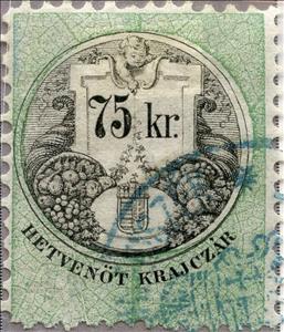 Stamp, Numeral and Coat of Arms, Hungary,  , Coats of Arms, Crowns and Coronets, Numbers