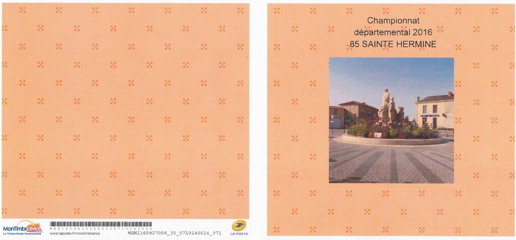 Championnat Saint Hermine. Clemenceau par Boutet. Premier..