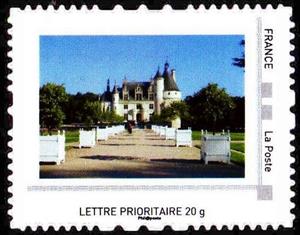 Stamp, Chenonceau Castle 2, Personalized and Private Mail Stamps,  , Castles