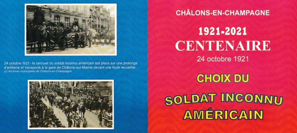 Choice of the Unknown American Soldier Centenary Chalons ...