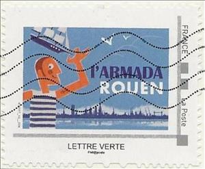 Stamp, Rouen Armada, Personalized and Private Mail Stamps,  , Festivals