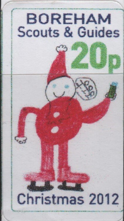 Santa on ice-skates