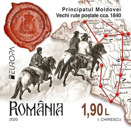 Postal Routes of 1840 in Moldavia