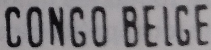 type 'Mols' manual overprint 'CONGO BELGE'